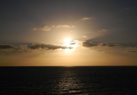 Sit, Breathe & Wish - beaches, beauty, ocean, clouds, sunset