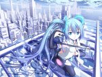 Miku on Top of a Building.... :)