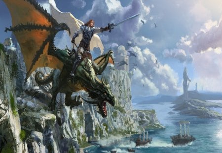 Train your Dragon - cg, train, dragon, fantasy