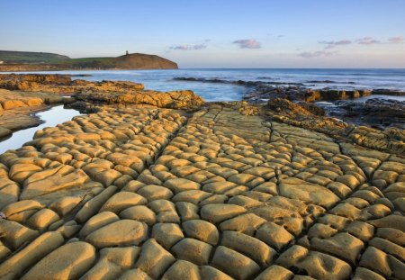 coast that looks like baking loaves of bread - sea, point, coast, rocks