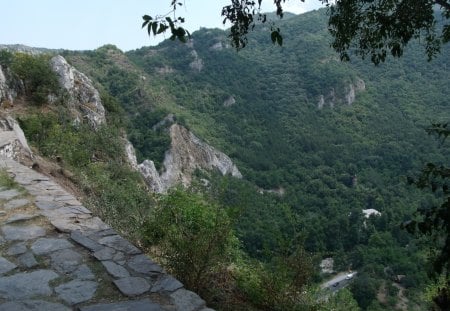 Bulgaria - fortress, road, medieval, view