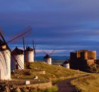 windmills in cosuegra spain