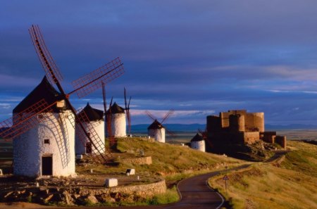 windmills in cosuegra spain