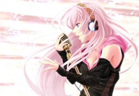 Love song - music, vocaloid, anime, miku, girl, song, pink