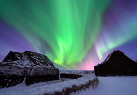 AURORA BOREAL - luz, frio, cor, verde, natureza