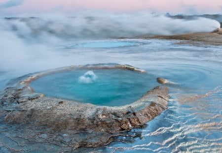 AGUAS TERMAIS - agua, lago, termais, natureza, azul