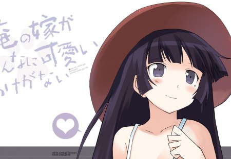 kuroneko - kuroneko, kawaii, ore no imouto, girl, blue eyes, anime, cute, imouto