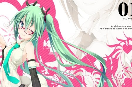 Devilish Miku - miku, beauty, wall, new, classic, girl