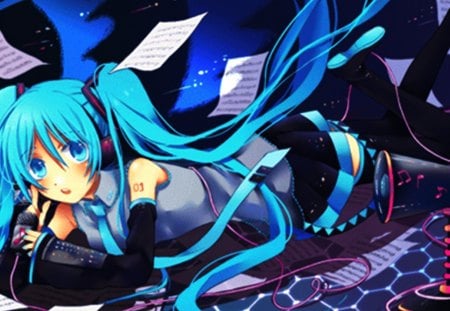 Hatsune Miku - hatsune, miku, 01, vocaloid