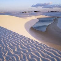 huge white sand beach