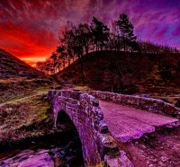 Bridge at sunset