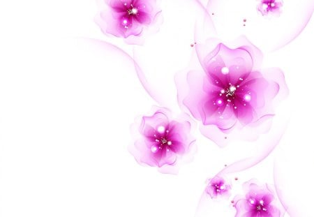 Charming fuchsia♥ - sparkle, lavender, pure, charming, flowers, white, purple, texture, fuchsia