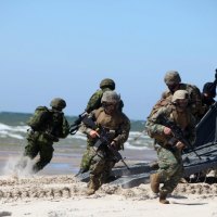 Marines conduct amphibious landing training during Exercise BALTOPS 2012.