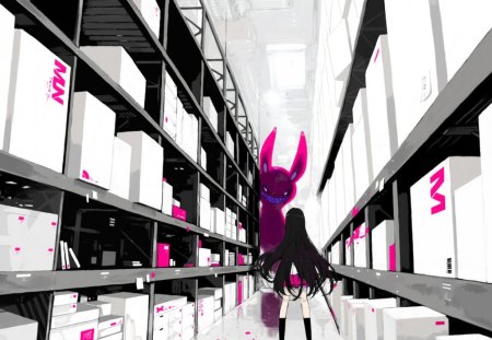 Devil Girl - anime, cool, new, wall