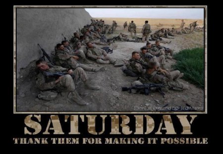 Saturday - usa, usmc, usaf, usn