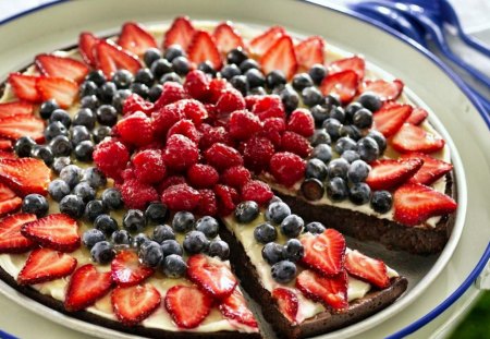 cake - abstract, fruits, cakes, foods