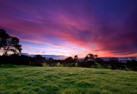 Beautiful Morning - morning, nature, sky, grey, clouds, blue, black