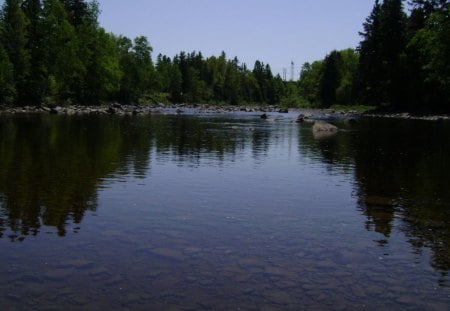 untitle6 - trees, river, blue