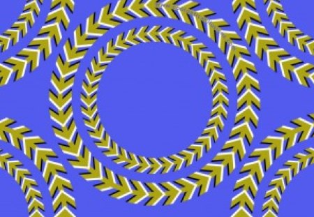 Moving Spiral Arrows - mind teasers, abstract