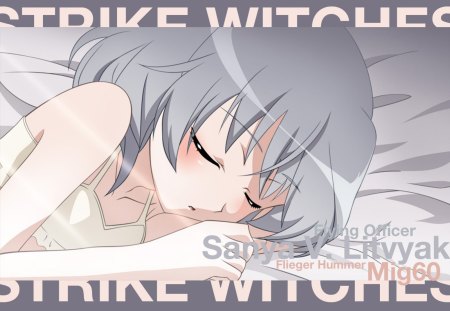 Sanya sleeping - anime, sanya, strike witches