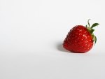 Strawberry on White