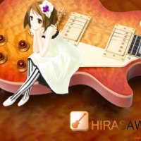 guitar hirasawa_yui k on signed