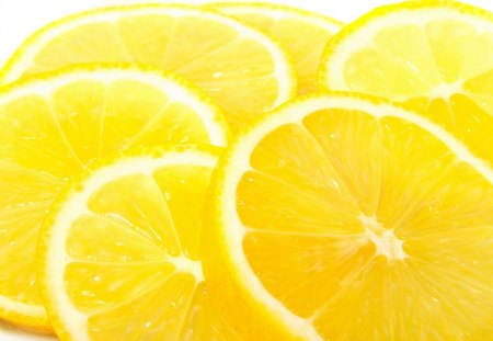 Lemon slices - lemon, slice, yellow, fruit