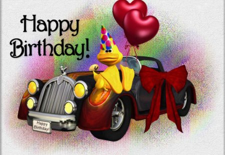 happy birthday - cartoon, psp, 3d, happy, birthday