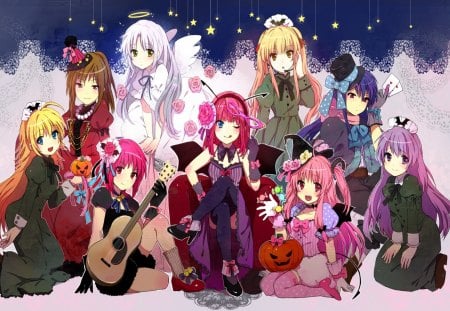 Angel Beats (Girls) - anime, girls, cute, pretty