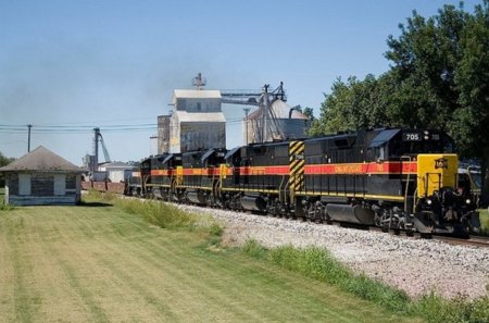 The Atalissa Train - train, locomotive, atalissa, rail