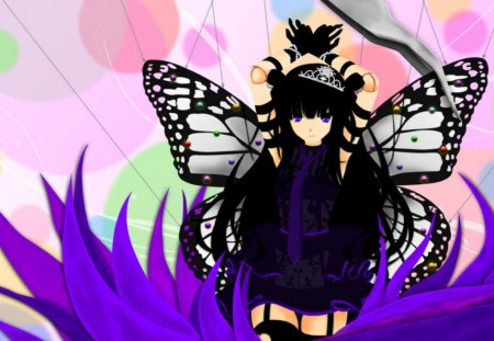 Butterfly gurl - butterfly, cute, girl, new