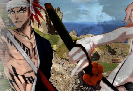 renji vs szayel - anime, bleach, szayel, renji