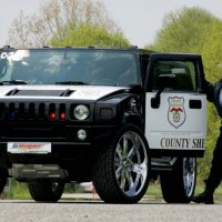 hummer police car