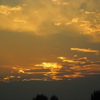 The Golden Sunset over Beaumont Alberta - Canada 