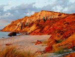 red rocks beach landscape