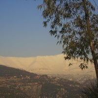 Lebanon Mountains with snow