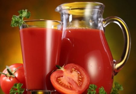 TOMATO RED JUICE - fast, nice, hot, fruits, vegetables, tomatoe, juice, cool, red, food, photo