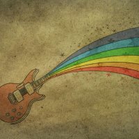 Rainbow guitar