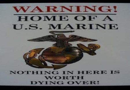 Warning - usmc, marine corps, marines, recon