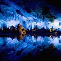 Blue Ice in Cave