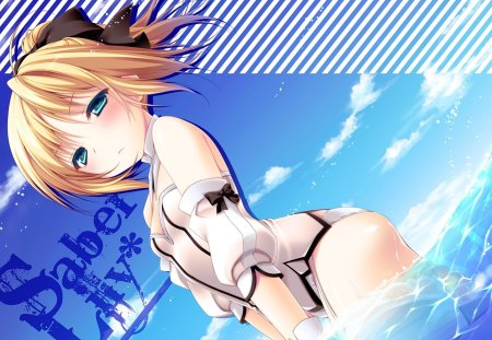 Lilith Saber - saber, anime, beauty, fate stay night, new, wall