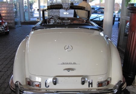 Mercedes 300 S Roadster - cars, mercedes, white, oldtimer