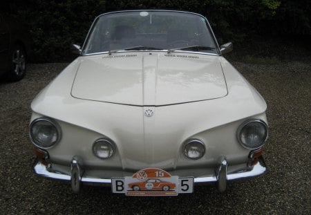 Karmann Ghia VW 1500 - white, cars, oldtimer, volkswagen