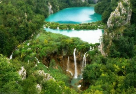 lion faced waterfall