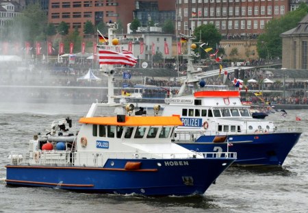 Police Boats - diesel, police, water, boat