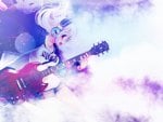 anime girl on guitar