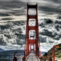 wonderful golden gate bridge hdr