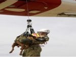 Aircraftwoman Samantha Vassallo and Military Working dog â€˜Allyâ€™