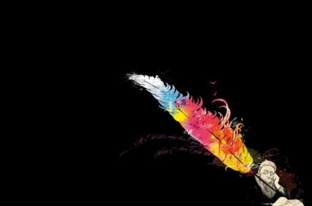 Color Feather - cg, feather, color, man