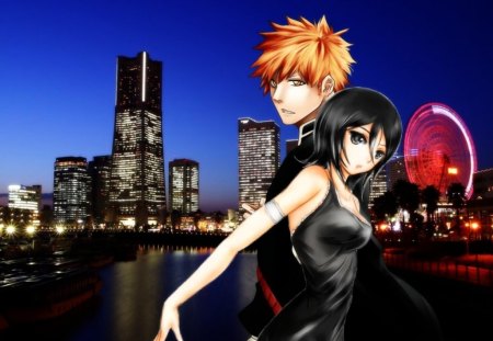 IchgiRuki in Tokyo - wallpapers, tokyo, ichigo, rukia